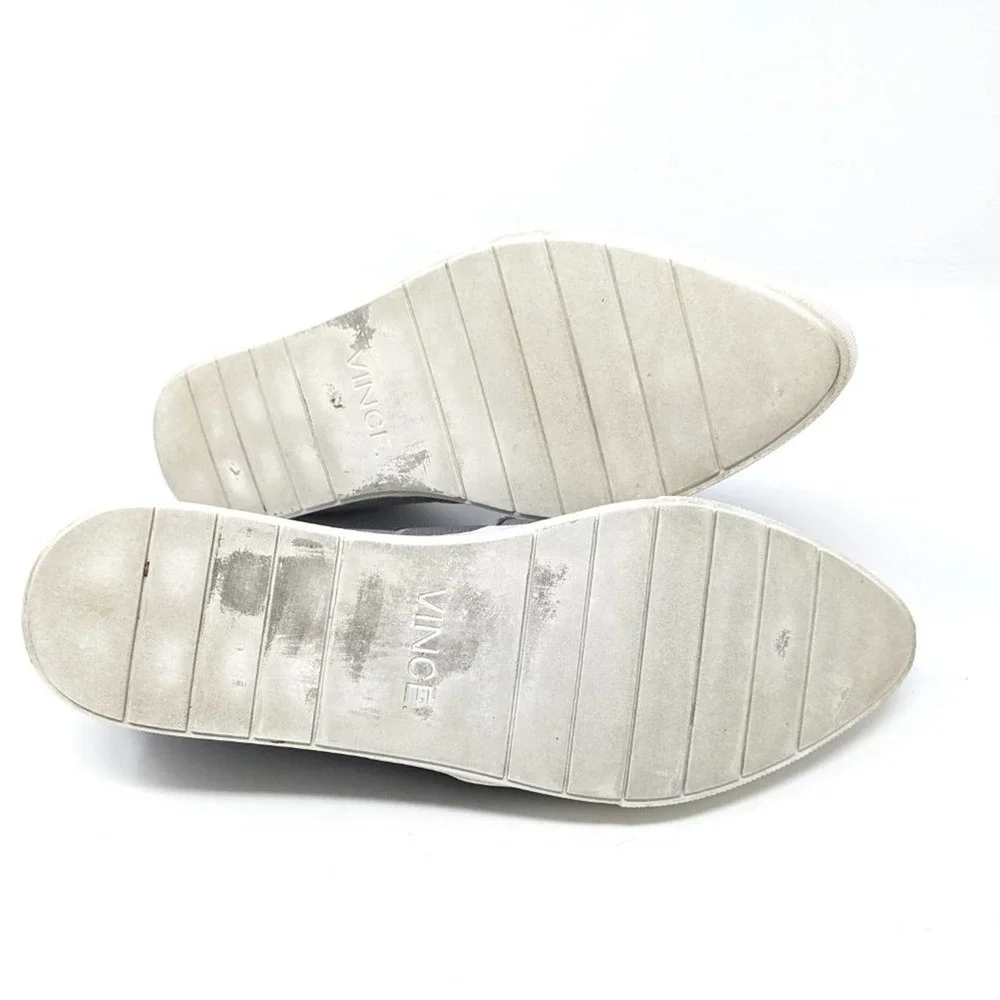 Vince Womens 6 Pierce Pointed Toe Denim Slip On Gray Casual Sneakers Shoes 36 - Picture 8 of 9